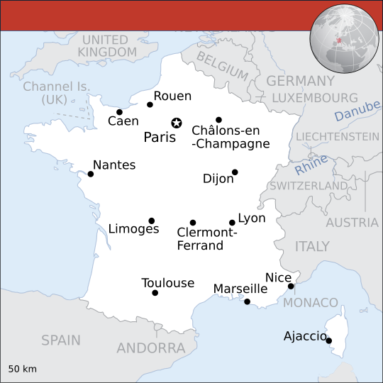 Mapa Francia