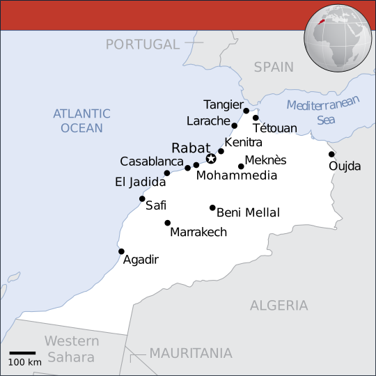 Mapa Maruecos