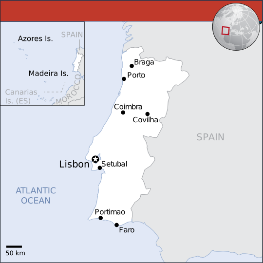 Mapa Portugal