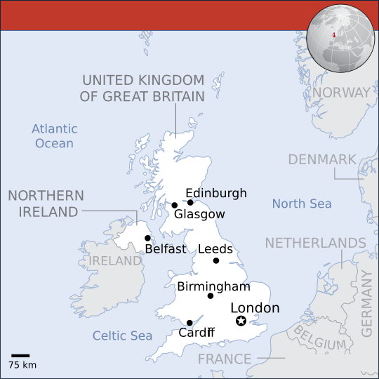 Mapa Reino Unido